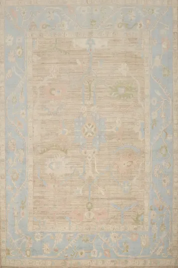 Vegetable Dye Oushak Oriental Area Rug 8x10