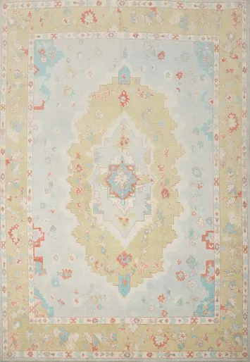 Vegetable Dye Oushak Oriental Area Rug 8x10