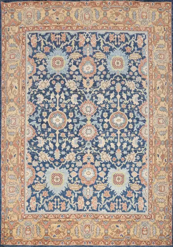 Blue Kazak Vegetable Dye Area Rug 8x9