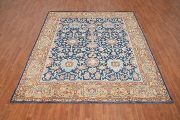 Blue Kazak Vegetable Dye Area Rug 8x9