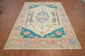 Vegetable Dye Oushak Oriental Large Rug 10x14