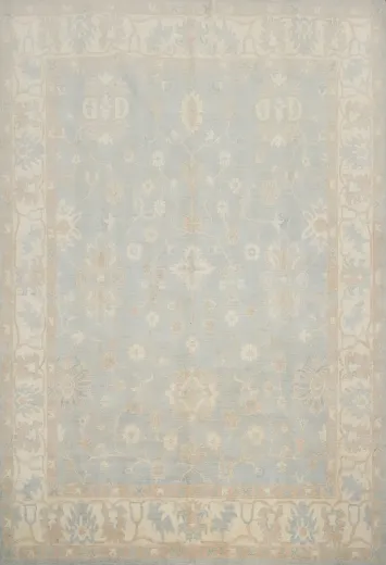 Vegetable Dye Oushak Handmade Area Rug 8x10