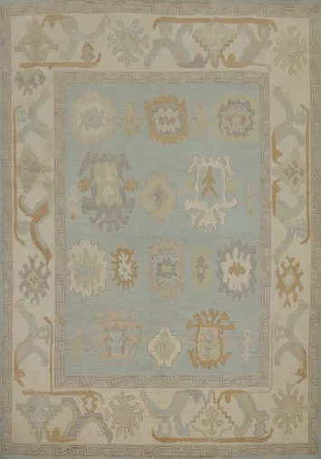 Handmade Oushak Vegetable Dye Area Rug 8x10