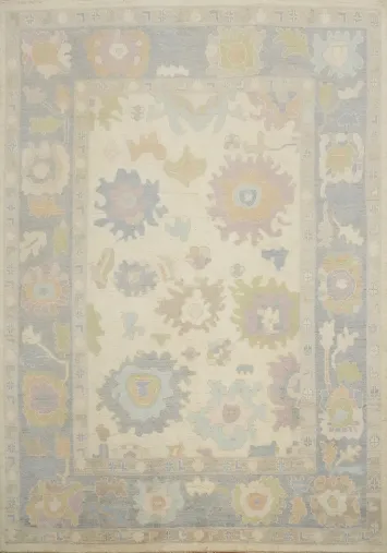 Vegetable Dye Oushak Handmade Area Rug 8x10