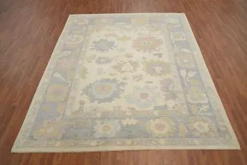 Vegetable Dye Oushak Handmade Area Rug 8x10