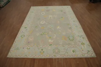 Vegetable Dye Oushak Oriental Area Rug 9x12