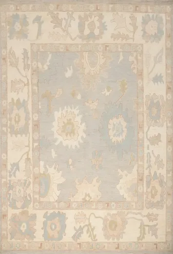 Vegetable Dye Oushak Handmade Area Rug 8x10