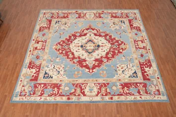 Vegetable Dye Oushak Square Large Rug 13x13
