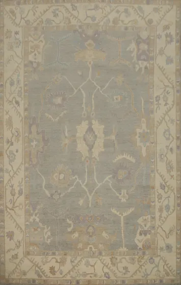 Vegetable Dye Oushak Handmade Area Rug 9x12
