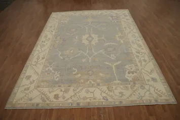 Vegetable Dye Oushak Handmade Area Rug 9x12