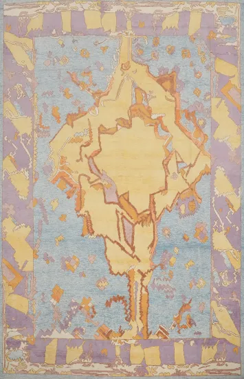 Vegetable Dye Oushak Oriental Area Rug 8x11