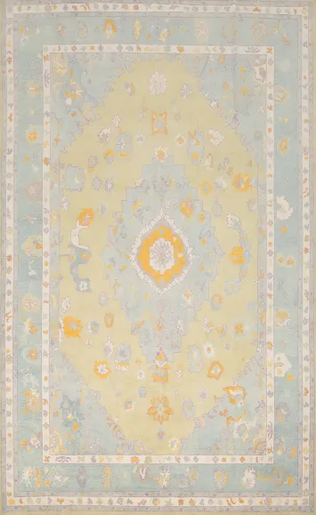 Vegetable Dye Oushak Oriental Large Rug 10x14
