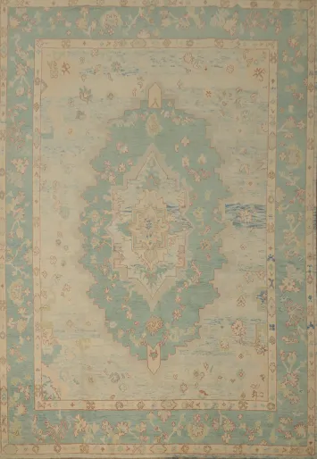 Vegetable Dye Oushak Handmade Area Rug 8x10