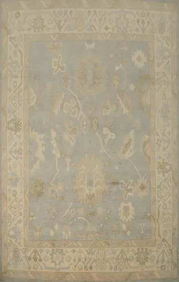 Vegetable Dye Oushak Handmade Area Rug 9x12