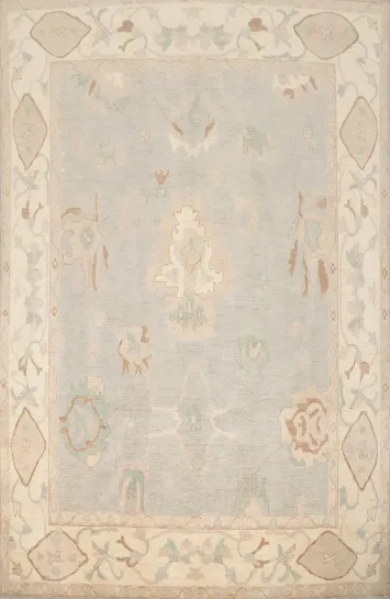 Handmade Wool Oushak Vegetable Dye Area Rug 8x10