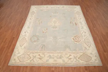 Handmade Wool Oushak Vegetable Dye Area Rug 8x10
