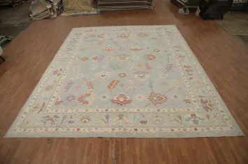 Vegetable Dye Oushak Handmade Large Rug 12x15