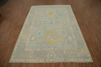 Vegetable Dye Oushak Handmade Area Rug 8x12
