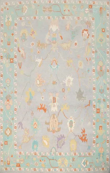 Vegetable Dye Oushak Oriental Area Rug 9x12