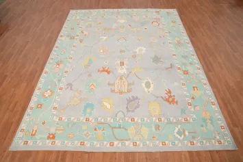 Vegetable Dye Oushak Oriental Area Rug 9x12