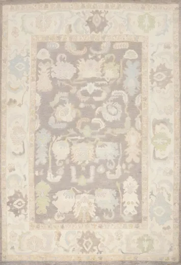 Vegetable Dye Oushak Handmade Area Rug 8x10