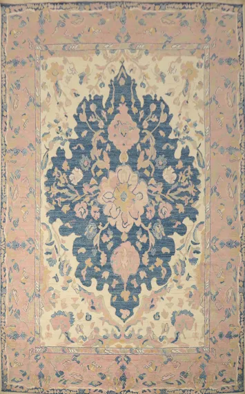 Vegetable Dye Oushak Handmade Large Rug 10x14