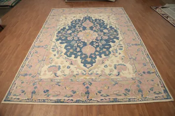 Vegetable Dye Oushak Handmade Large Rug 10x14