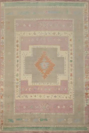 Vegetable Dye Geometric Gabbeh Persian Area Rug 8x10
