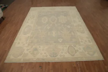 Vegetable Dye Oushak Handmade Area Rug 9x12