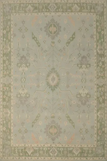 Vegetable Dye Oushak Oriental Area Rug 9x12