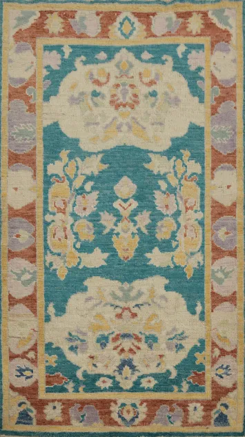 Vegetable Dye Oushak Oriental Rug 3x5