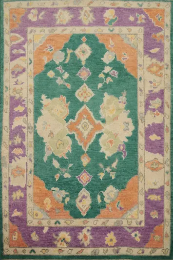 Vegetable Dye Oushak Oriental Rug 3x4