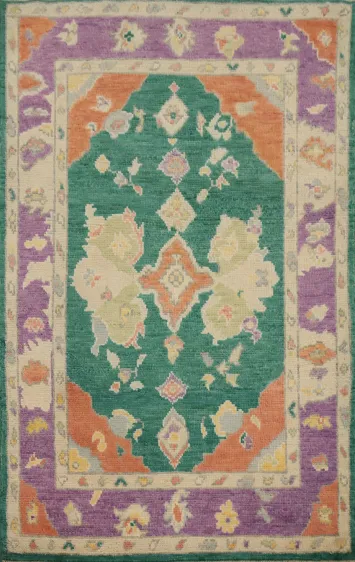 Vegetable Dye Oushak Oriental Rug 3x4