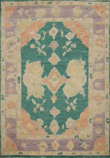 Vegetable Dye Oushak Oriental Rug 3x4