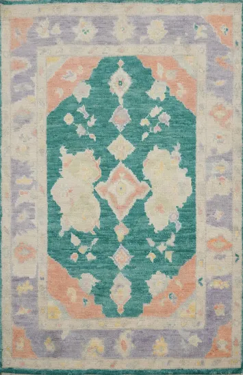 Vegetable Dye Oushak Oriental Rug 3x4