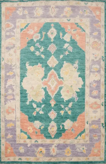 Vegetable Dye Oushak Oriental Rug 3x4