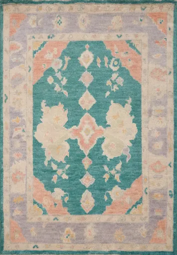Vegetable Dye Oushak Handmade Rug 3x4