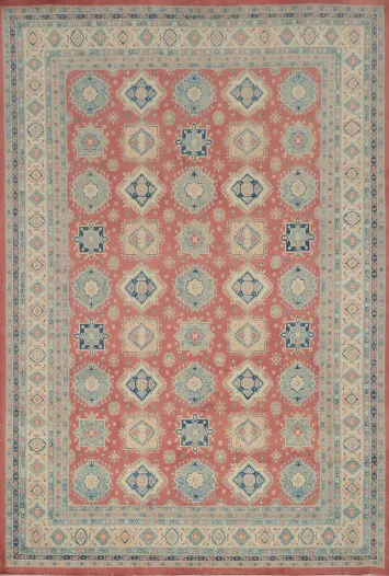 Vegetable Dye Kazak Large Area Rug 9x12