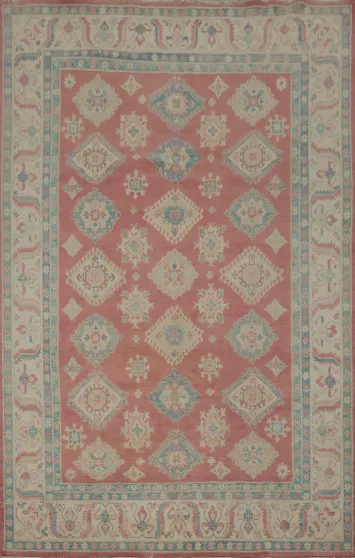 Vegetable Dye Kazak Oriental Area Rug 9x11