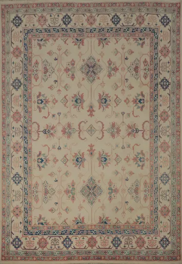 Handmade Wool Kazak Vegetable Dye Area Rug 8x10
