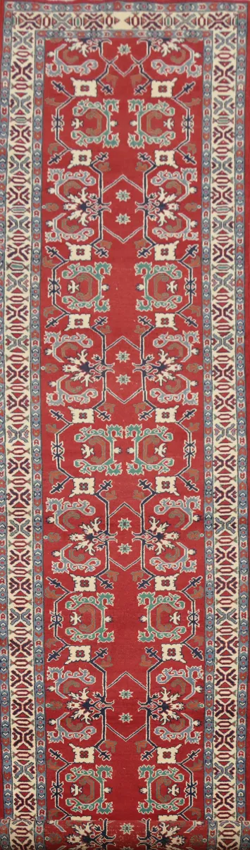 Vegetable Dye Heriz Serapi Oriental Runner Rug 3x16