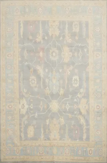 Vegetable Dye Oushak Large Area Rug 9x12