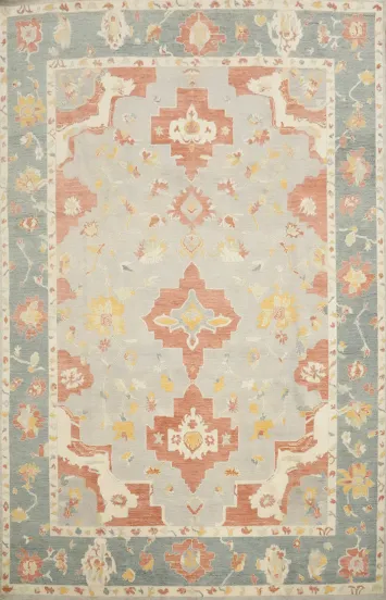 Handmade Oushak Vegetable Dye Area Rug 10x13