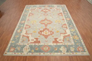 Handmade Oushak Vegetable Dye Area Rug 10x13