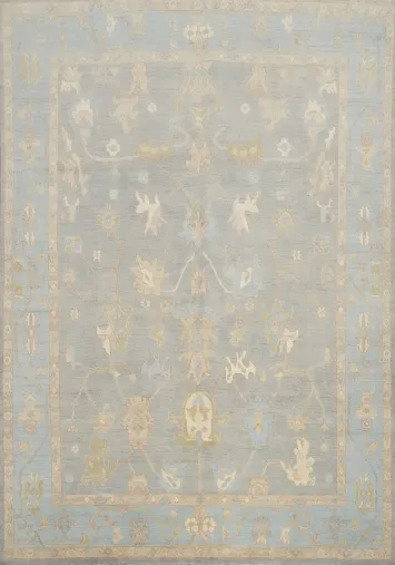 Vegetable Dye Oushak Turkish Area Rug 8x10