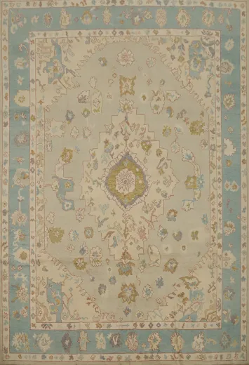 Vegetable Dye Oushak Oriental Area Rug 8x10