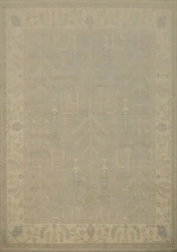 Vegetable Dye Oushak Handmade Area Rug 8x10