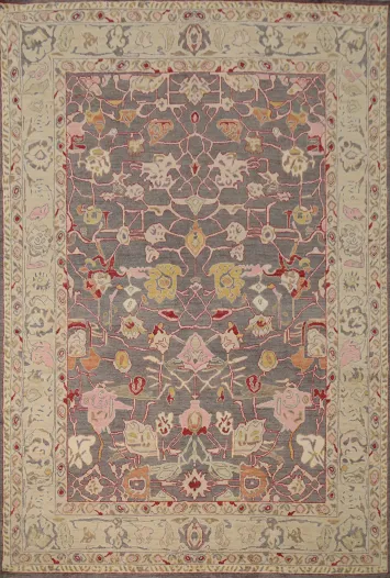Vegetable Dye Oushak Handmade Area Rug 9x12