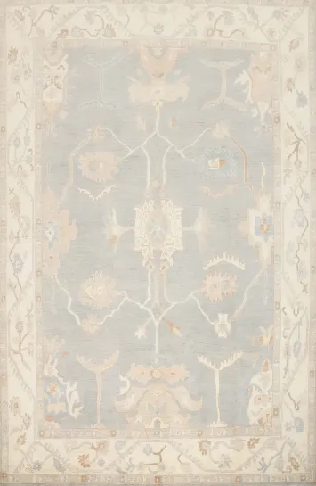 Handmade Wool Oushak Vegetable Dye Area Rug 9x12