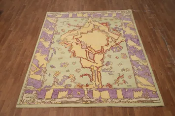 Vegetable Dye Oushak Oriental Area Rug 6x8